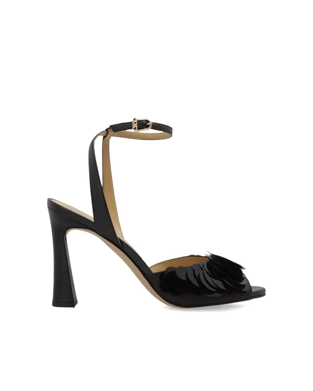MICHAEL Michael Kors Black Heeled Sandals "Loretta"