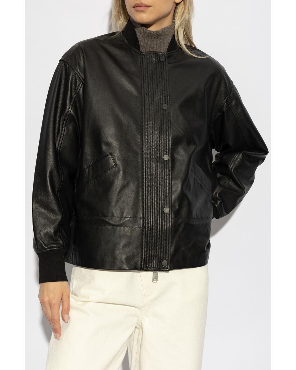 AllSaints Black Leather Jacket Sofi