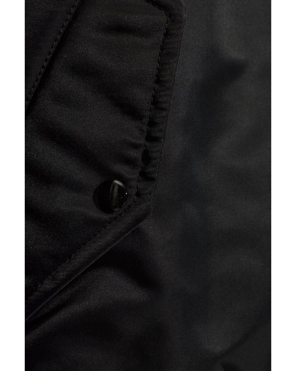 Courreges Black Bomber Jacket for men