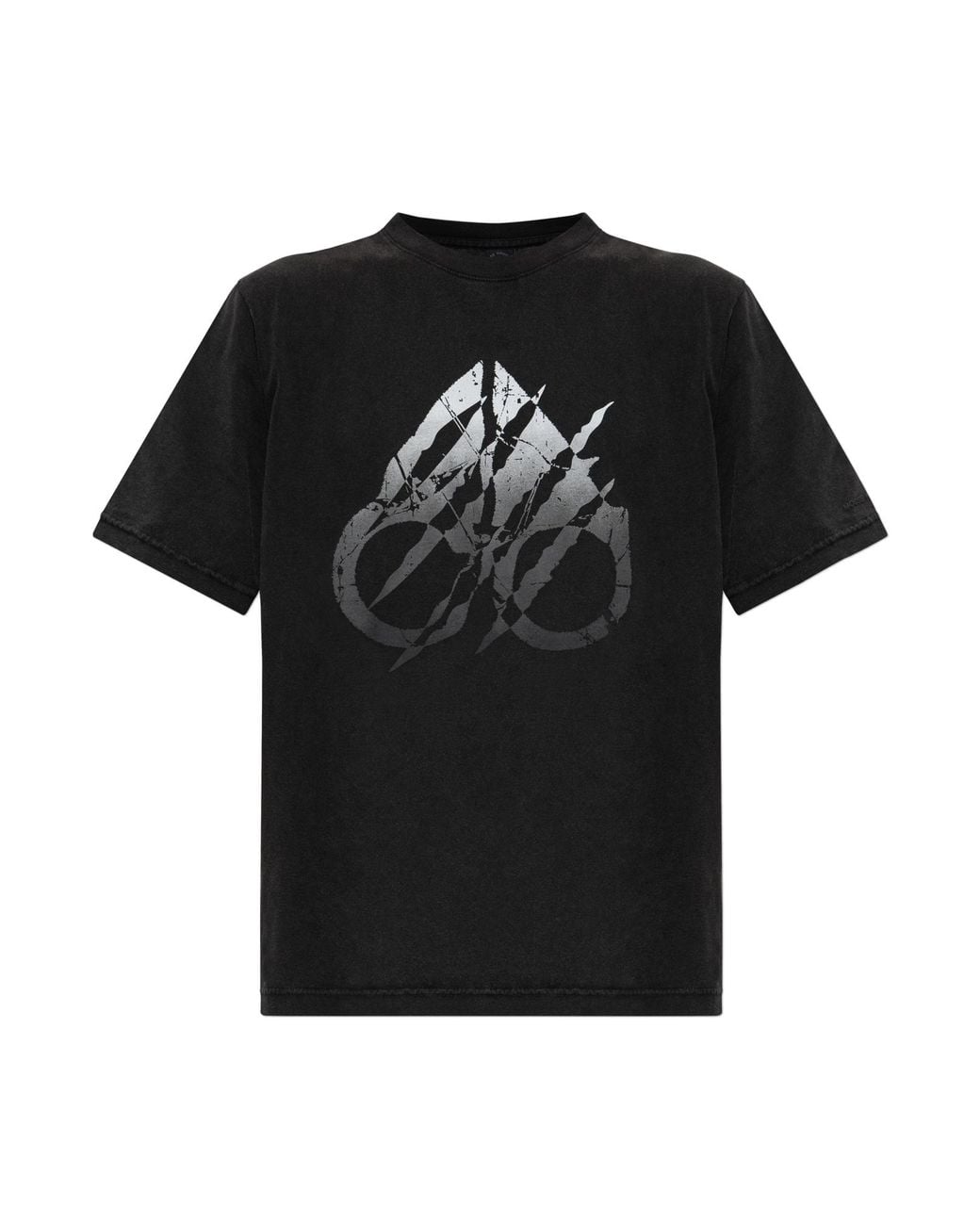 Moose Knuckles Black T-Shirt With Print for men
