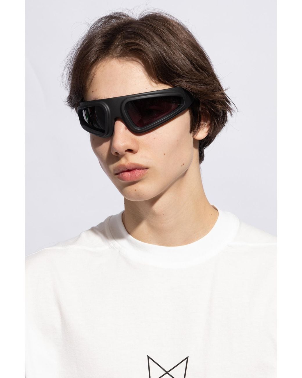Rick Owens Brown 'Ryder' Sunglasses