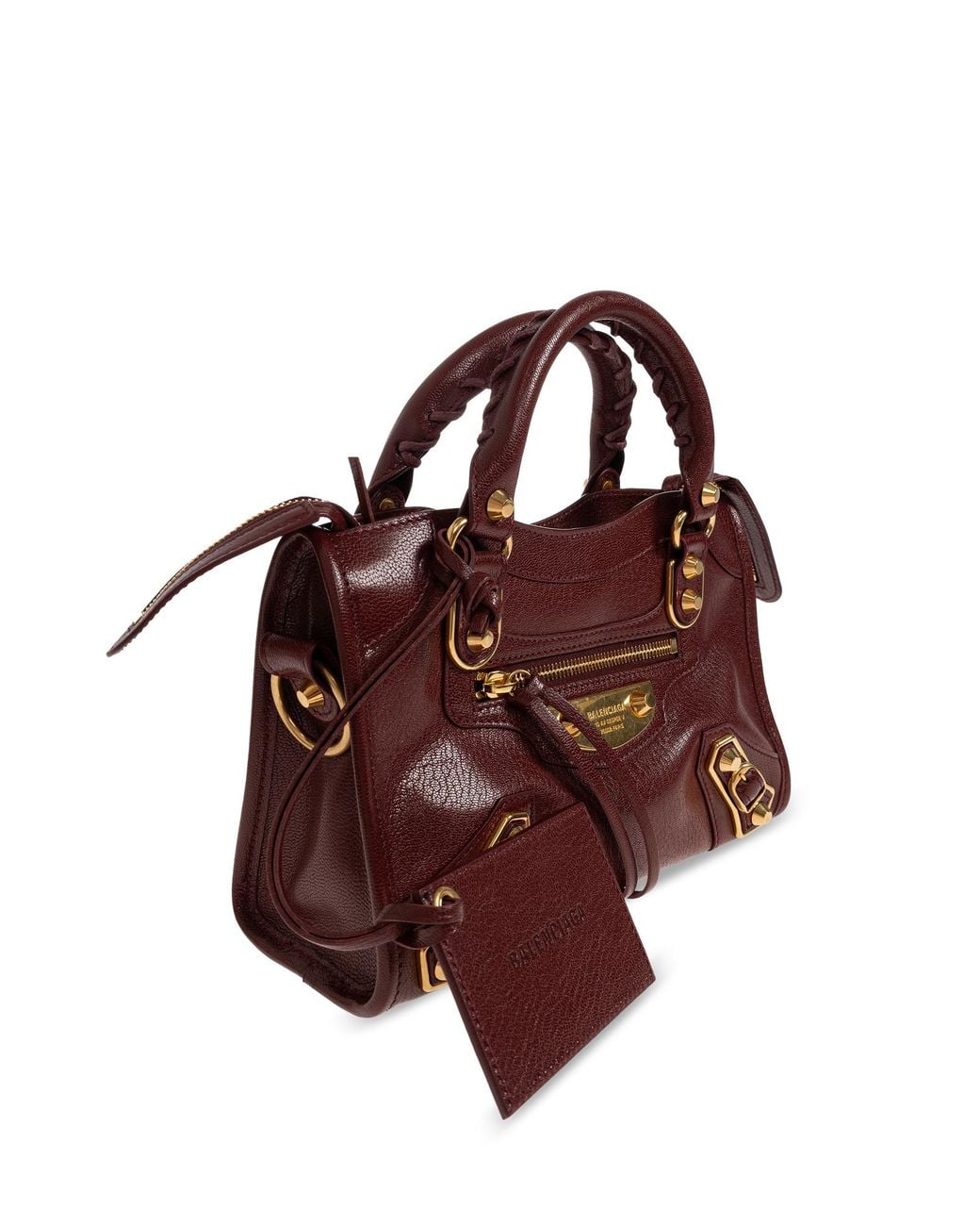 Balenciaga Leather Bag 'Le City Uptown Mini' in Red | Lyst