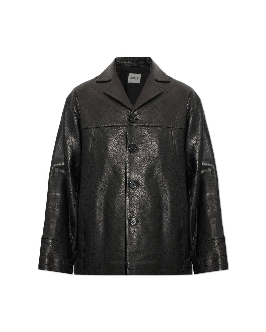 Arma Black Leather Jacket "Jack" for men