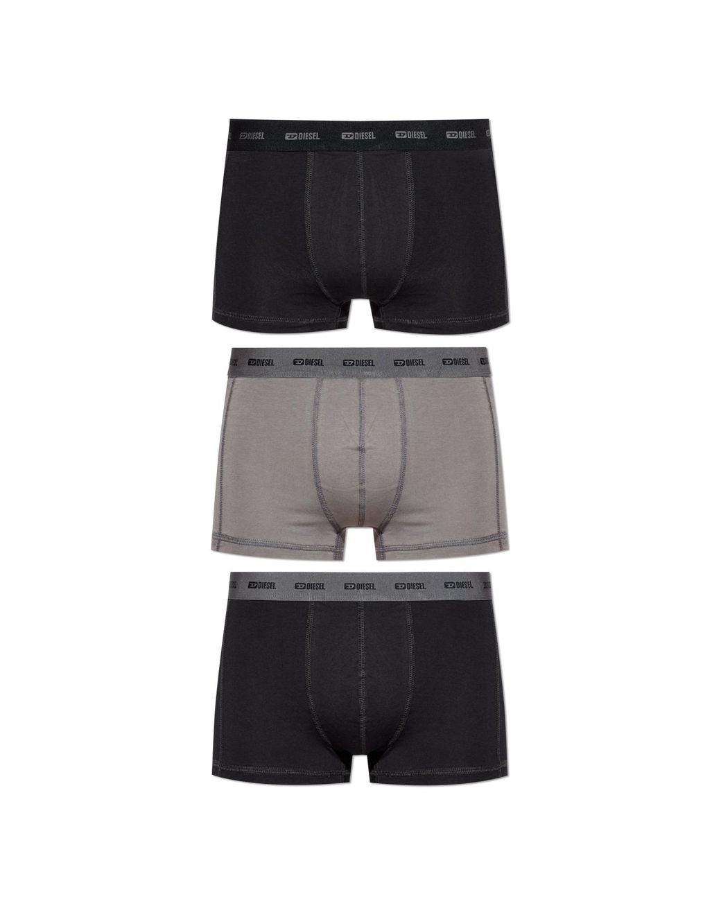 DIESEL Black Three-Pack Of Boxer Shorts 'Damien-Utlt-3Pack' for men
