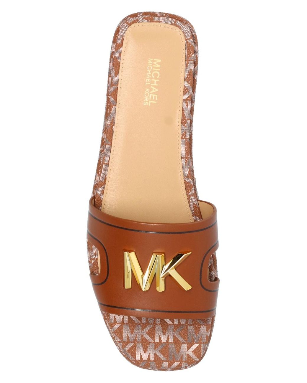 MICHAEL Michael Kors 'kippy' Slides Brown | Lyst UK