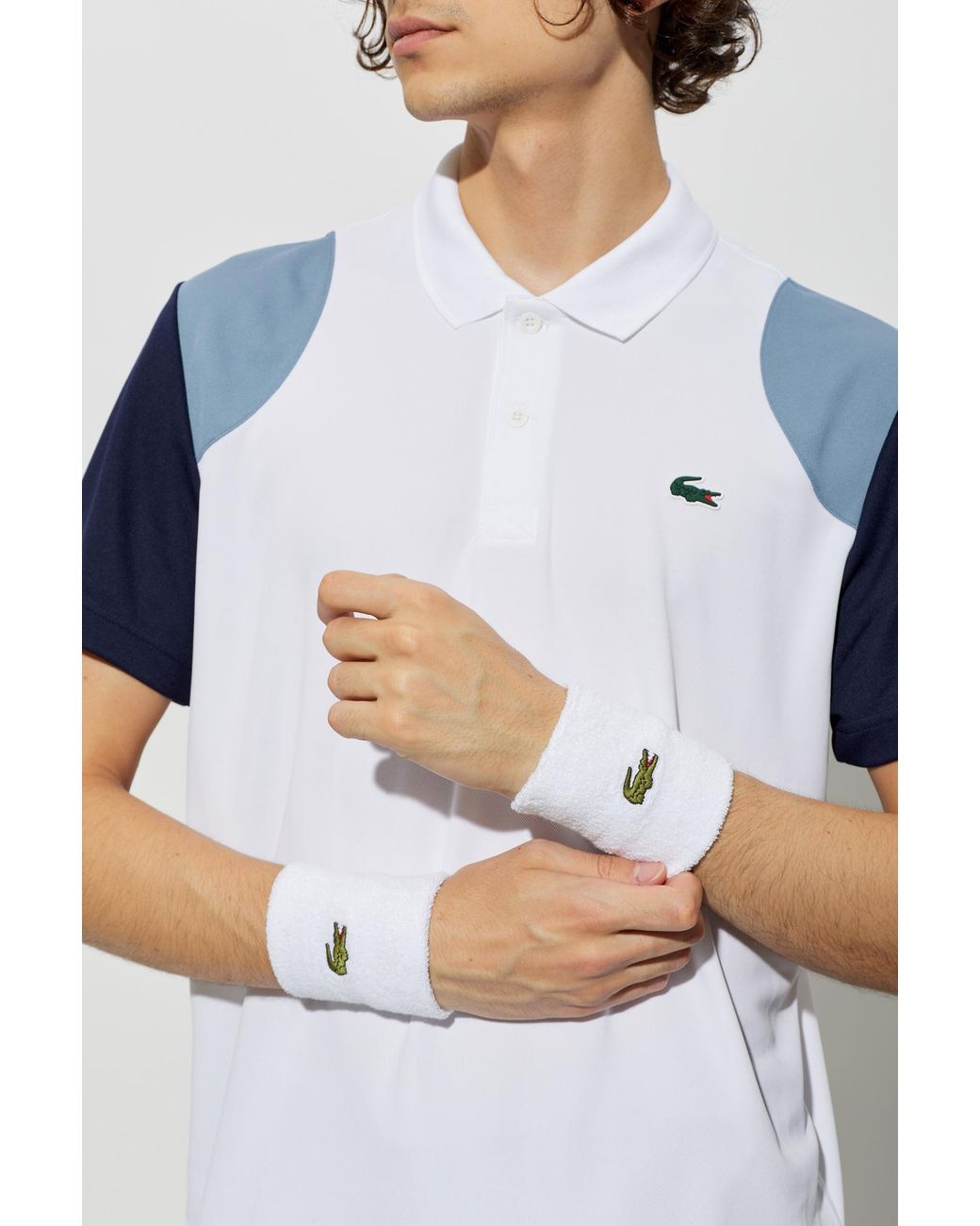 Lacoste White Wristbands for men