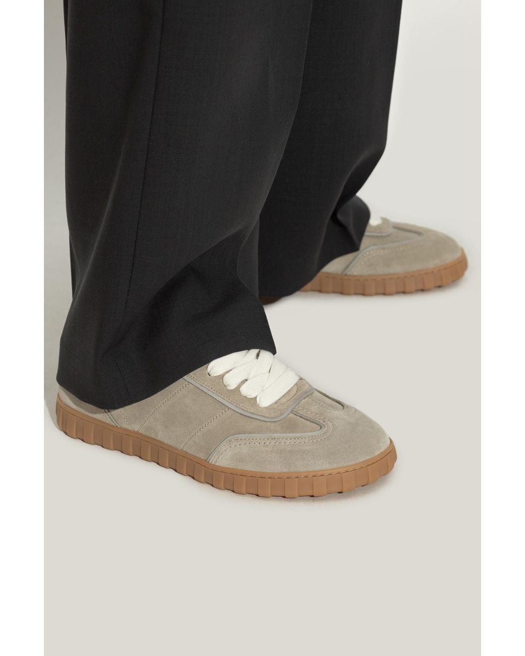 AMI Brown Suede Sports Shoes