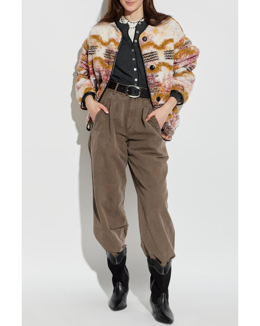Isabel Marant Gray Cardigan "Lona"