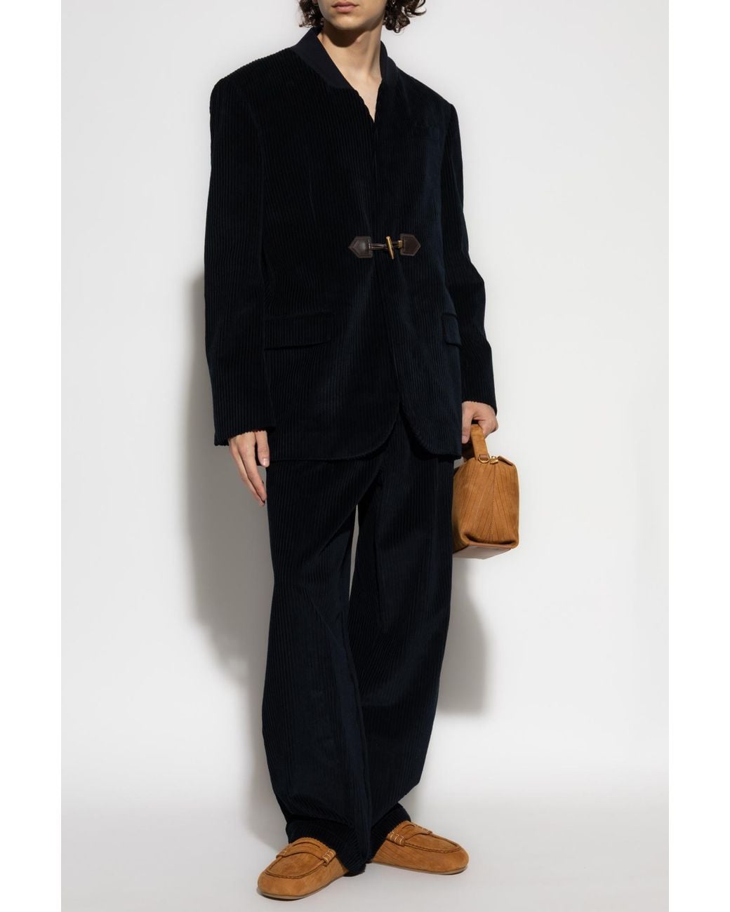 Moschino Black Pinstripe Blazer for men