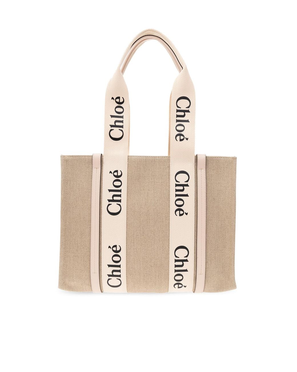 Chloé Natural 'Woody Medium' Shopper Bag