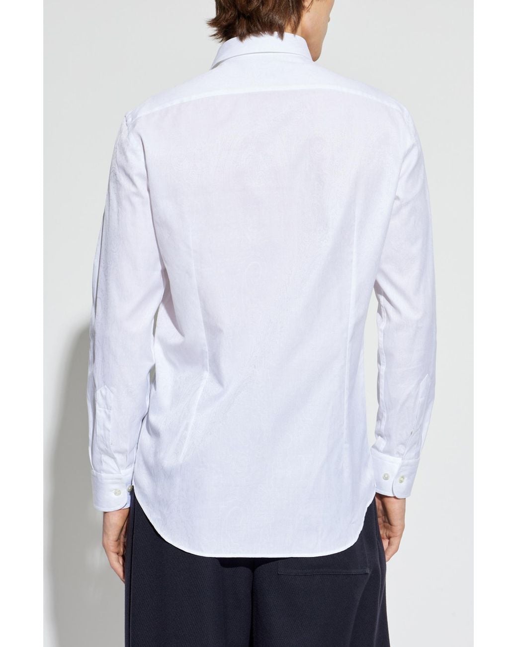Etro White Shirt With Pattern for men