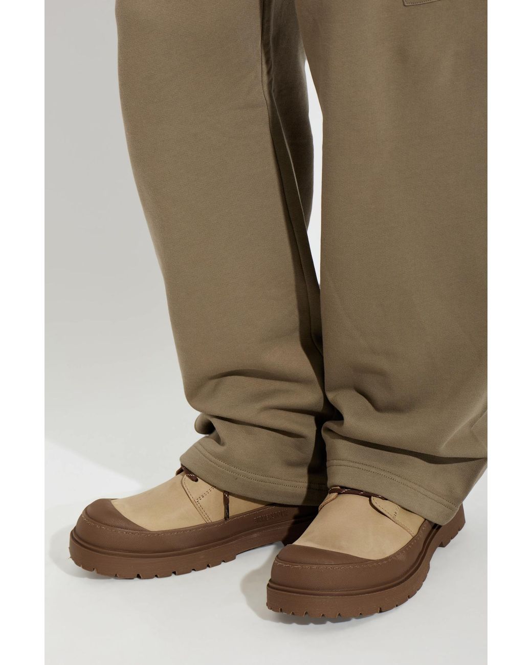 Birkenstock Brown "Prescott Lace Up" Shoes for men