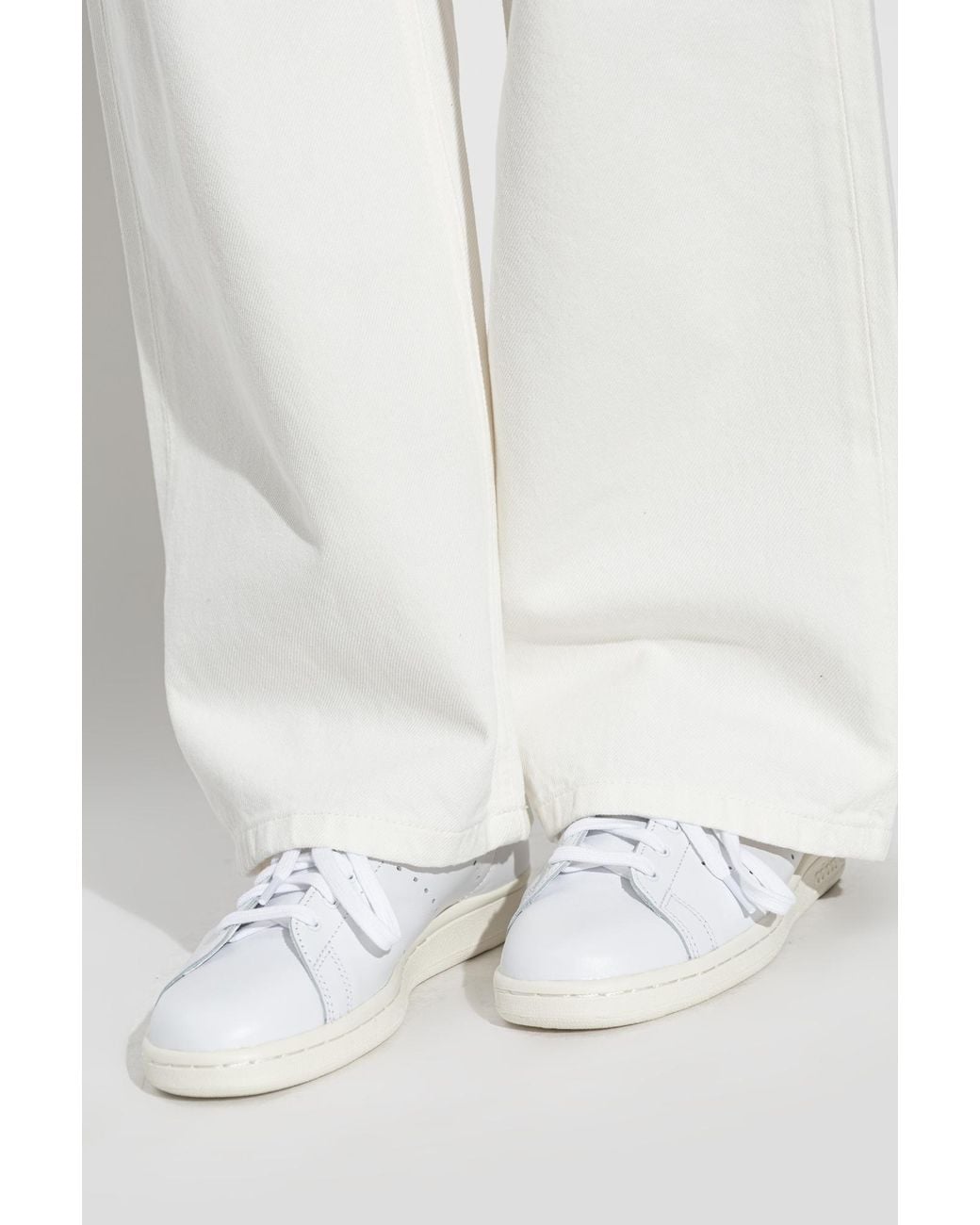 Adidas Originals White 'Stan Smith 80S' Sports Shoes