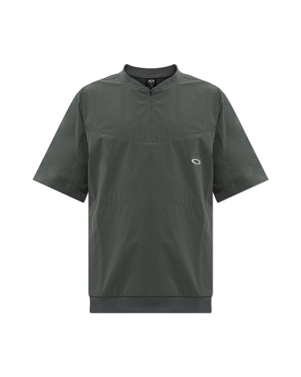 Oakley Gray T-Shirt With Embroidered Logo for men