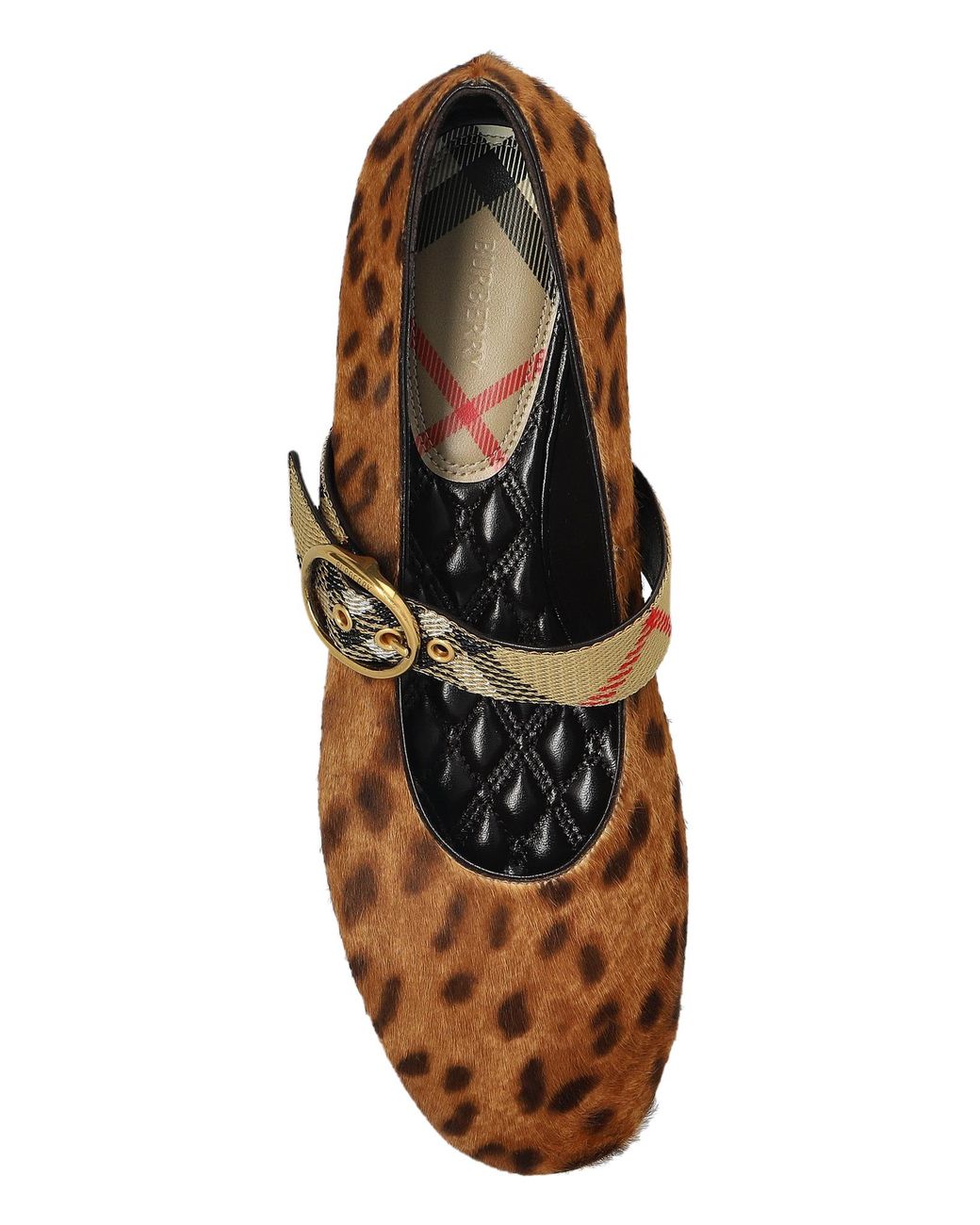 Burberry Brown 'Robin' Ballet Flats