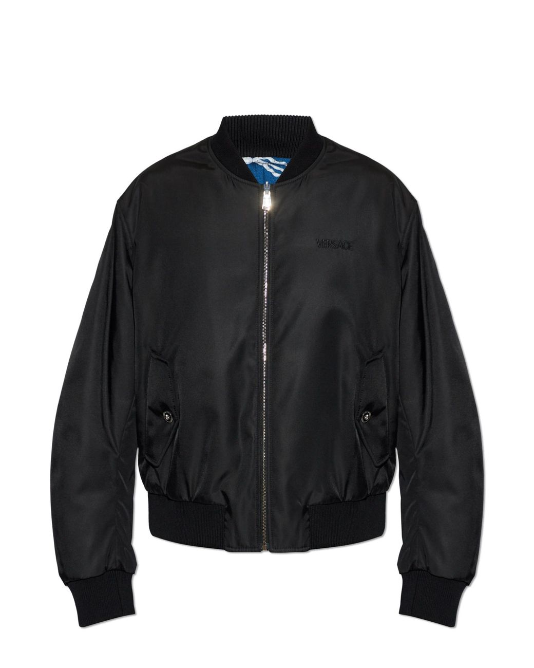 Versace Black Reversible Bomber Jacket for men