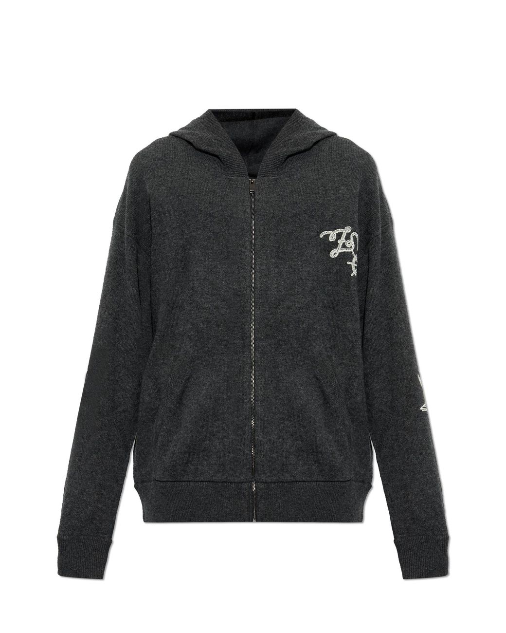 Zadig & Voltaire Black Wool Cardigan 'Camillo' for men