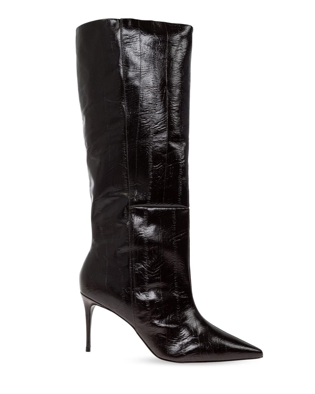 Black Suede Studio Black 'Kath' Heeled Knee-High Boots