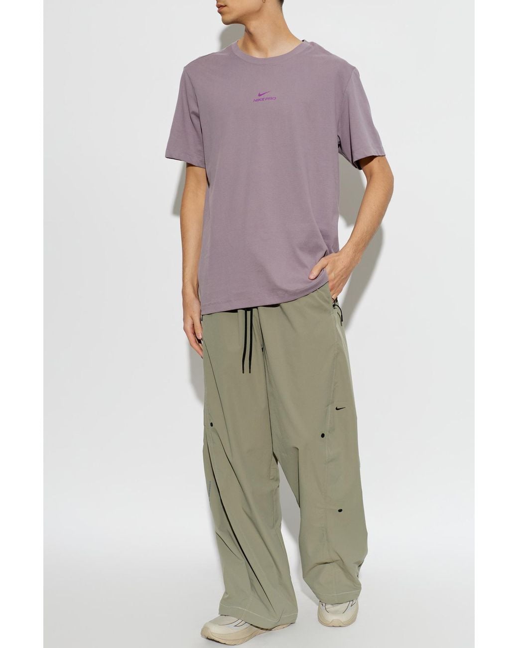 Nike Purple T-Shirt From The 'Dri-Fit' Collection for men