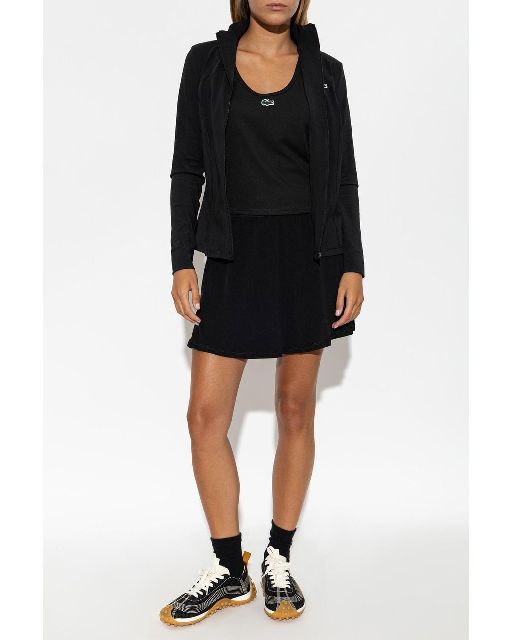 Lacoste Black Sweatshirt With Logo