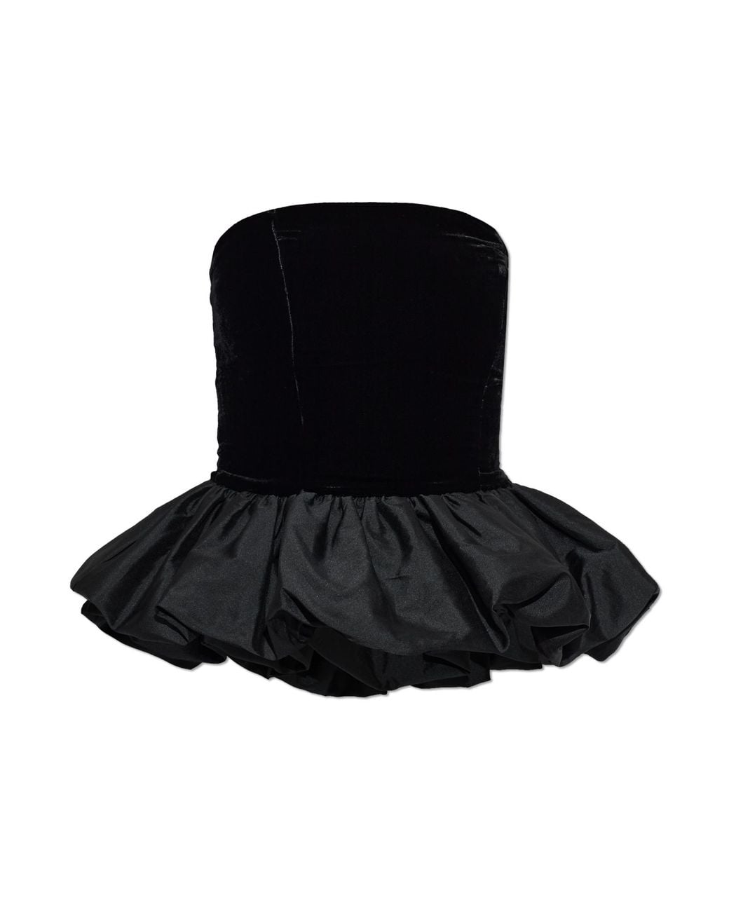 ROTATE BIRGER CHRISTENSEN Black Peplum Top