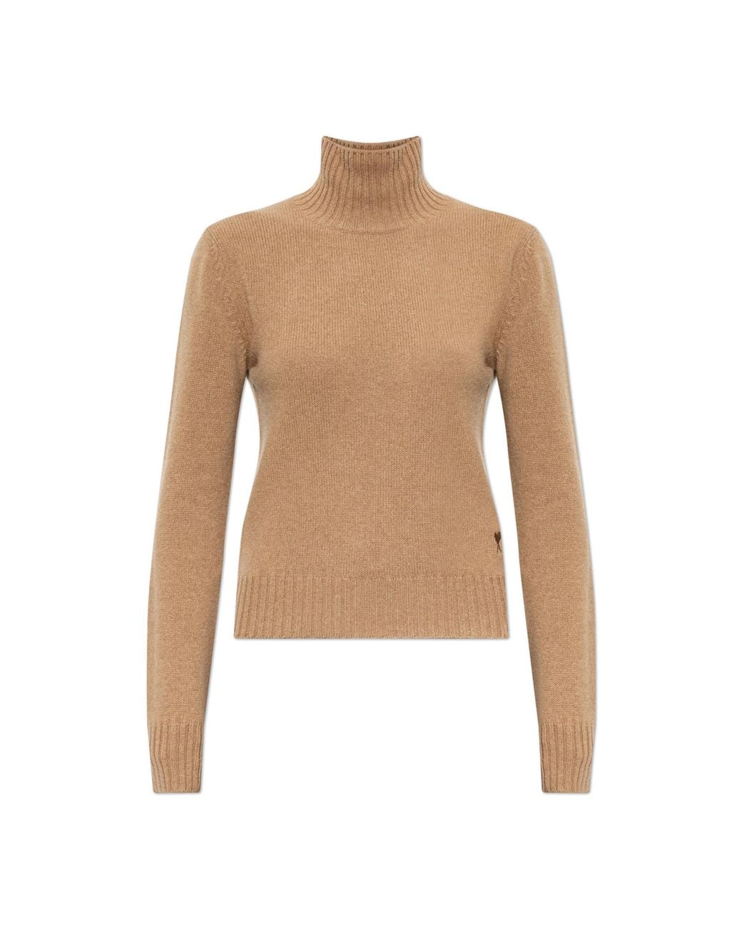 AMI Natural Cashmere Turtleneck