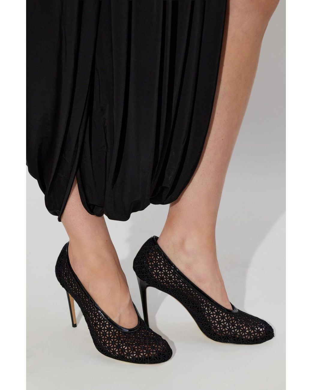 Ferragamo Black Heeled Shoes "Sol"