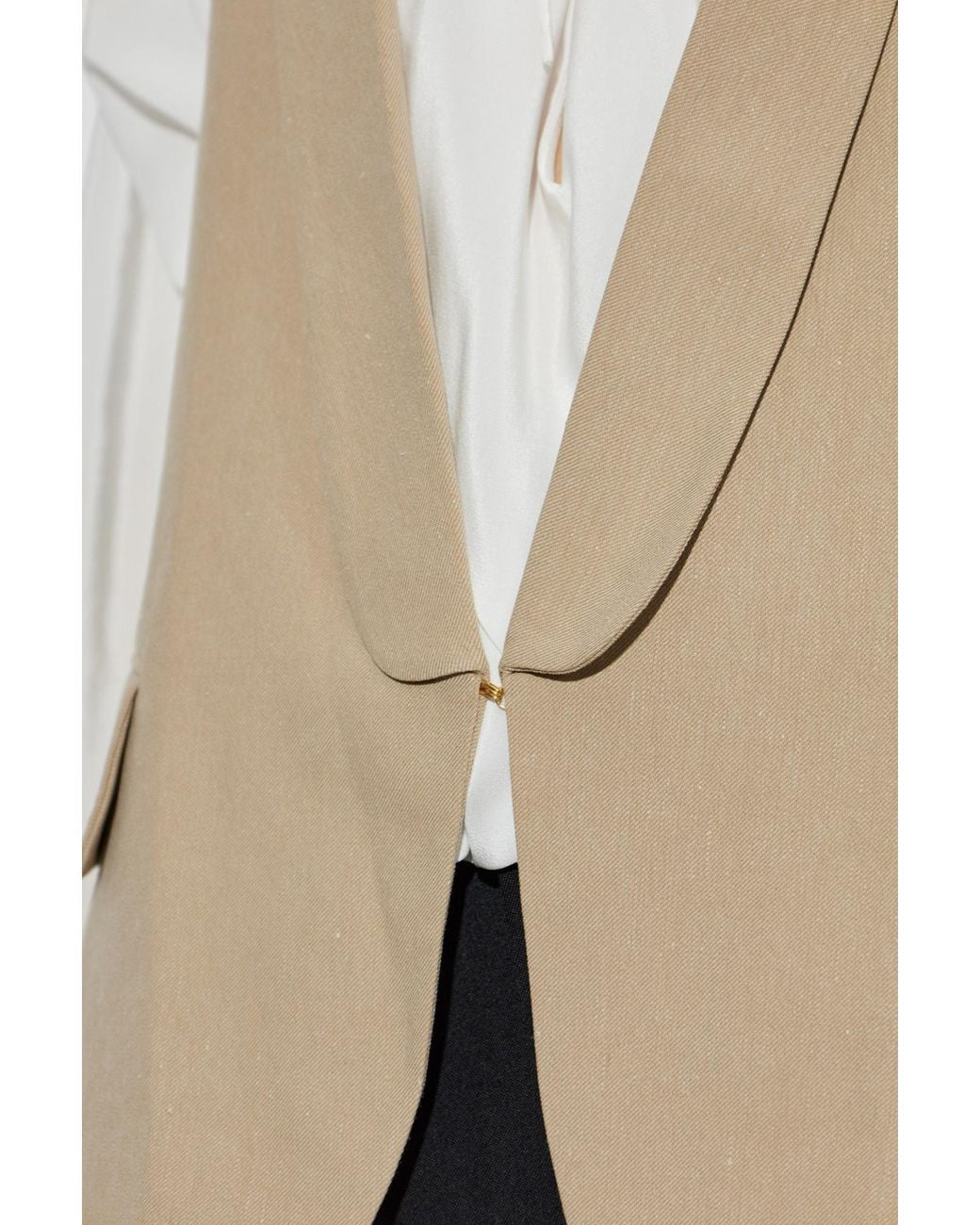Balmain Natural Asymmetrical Vest