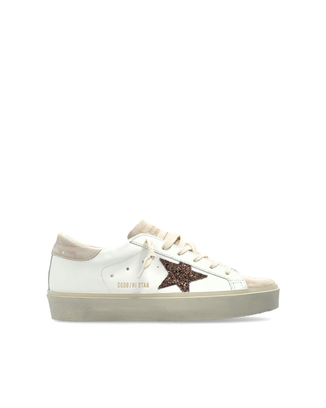 Golden Goose Deluxe Brand White Sneakers Hi Star Classic