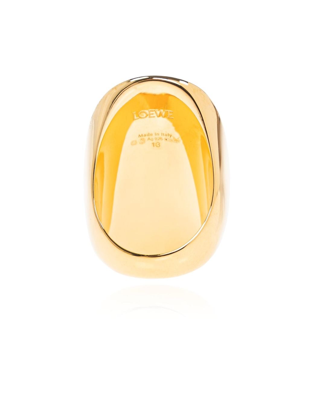 Loewe Metallic Ring With Logo