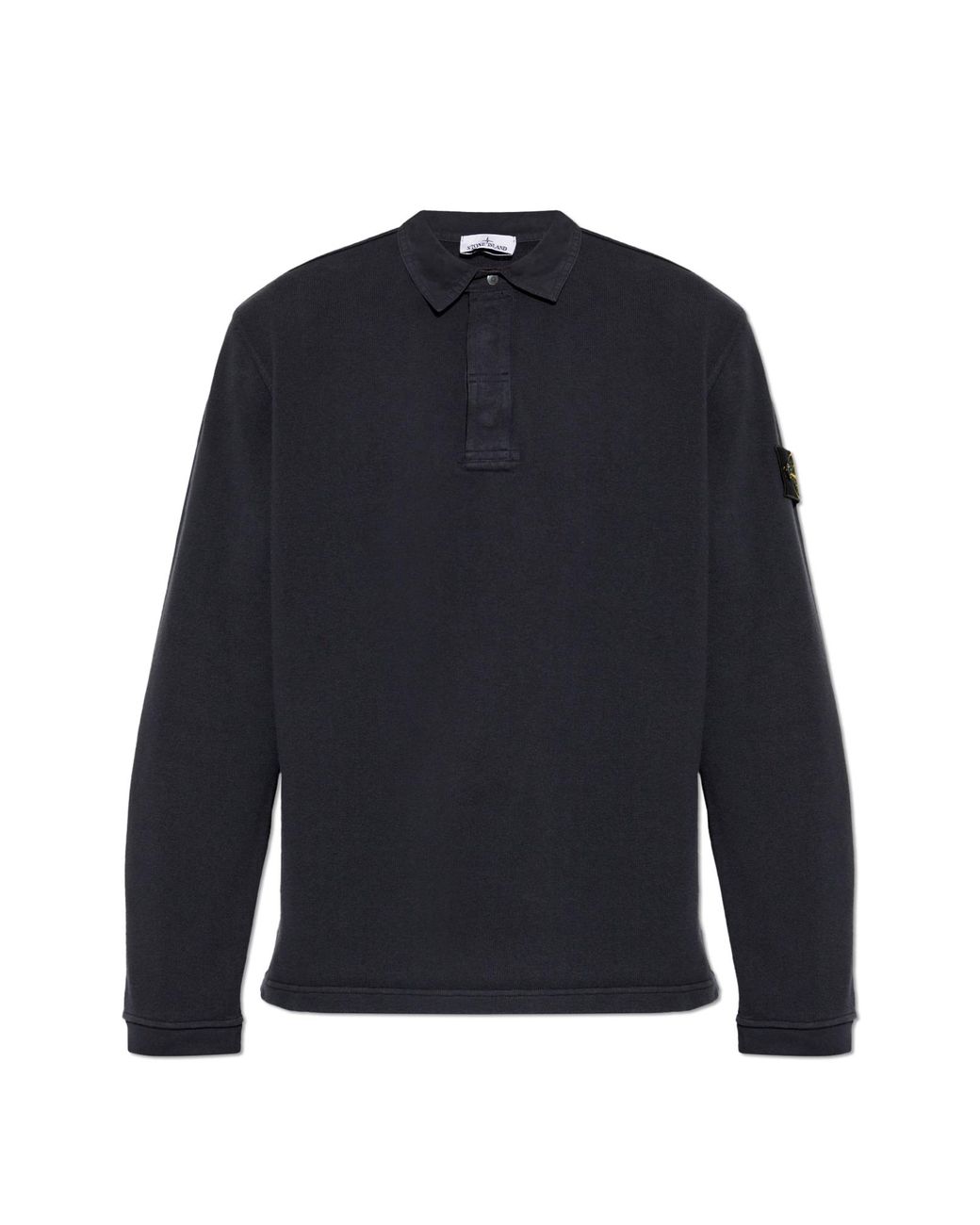 Stone Island Blue Sweatshirt With Logo Patch for men