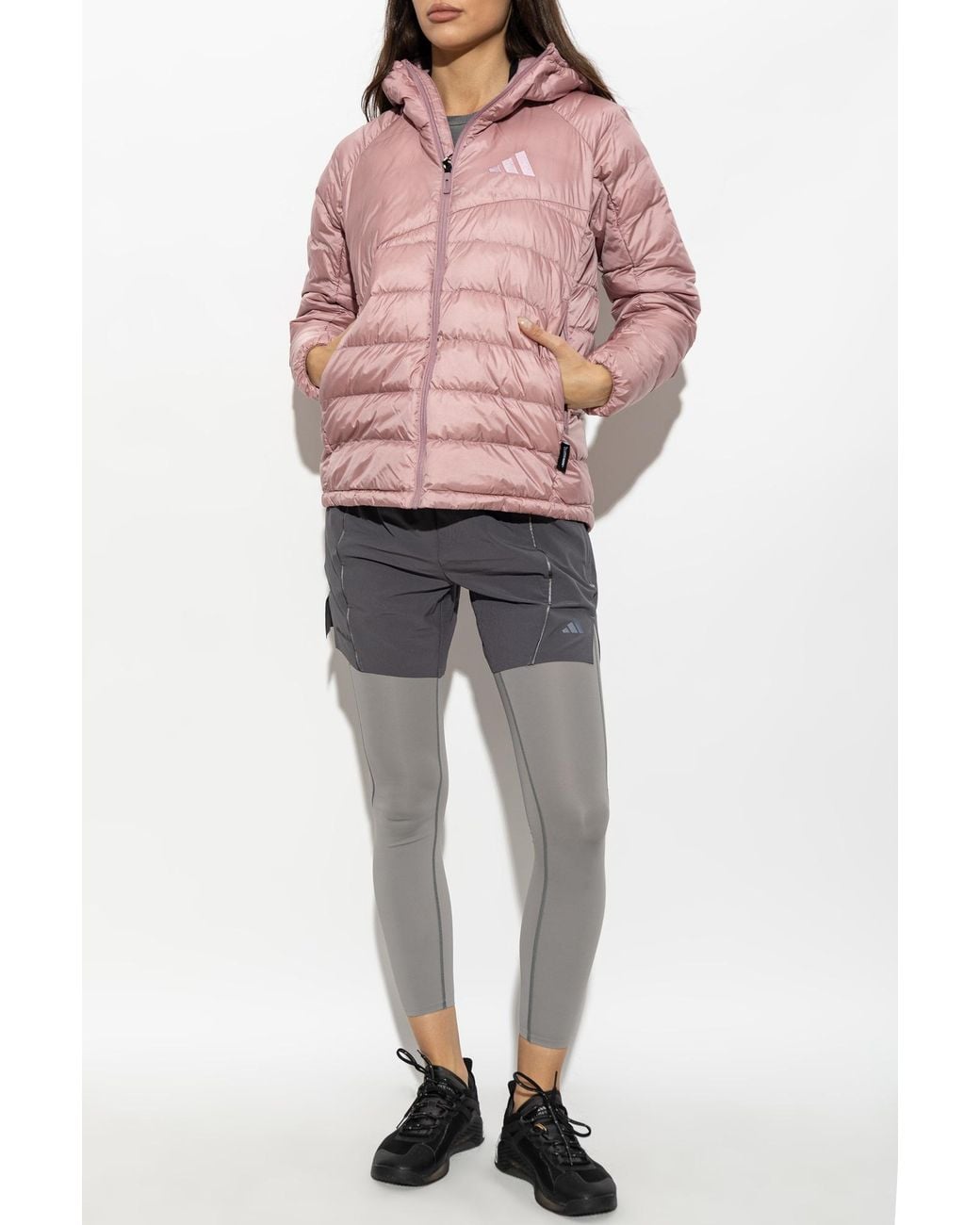 Adidas Originals Pink Jacket With Embroidered Logo
