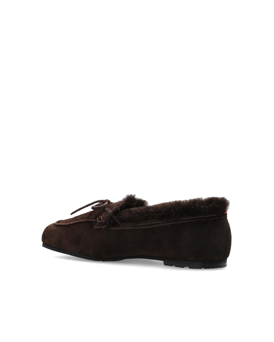 Aeyde Black 'Jasper' Suede Loafers