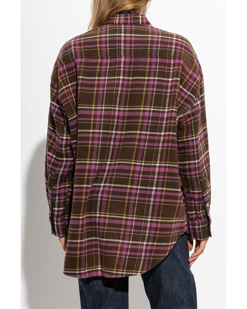 R13 Black Plaid Pattern Shirt