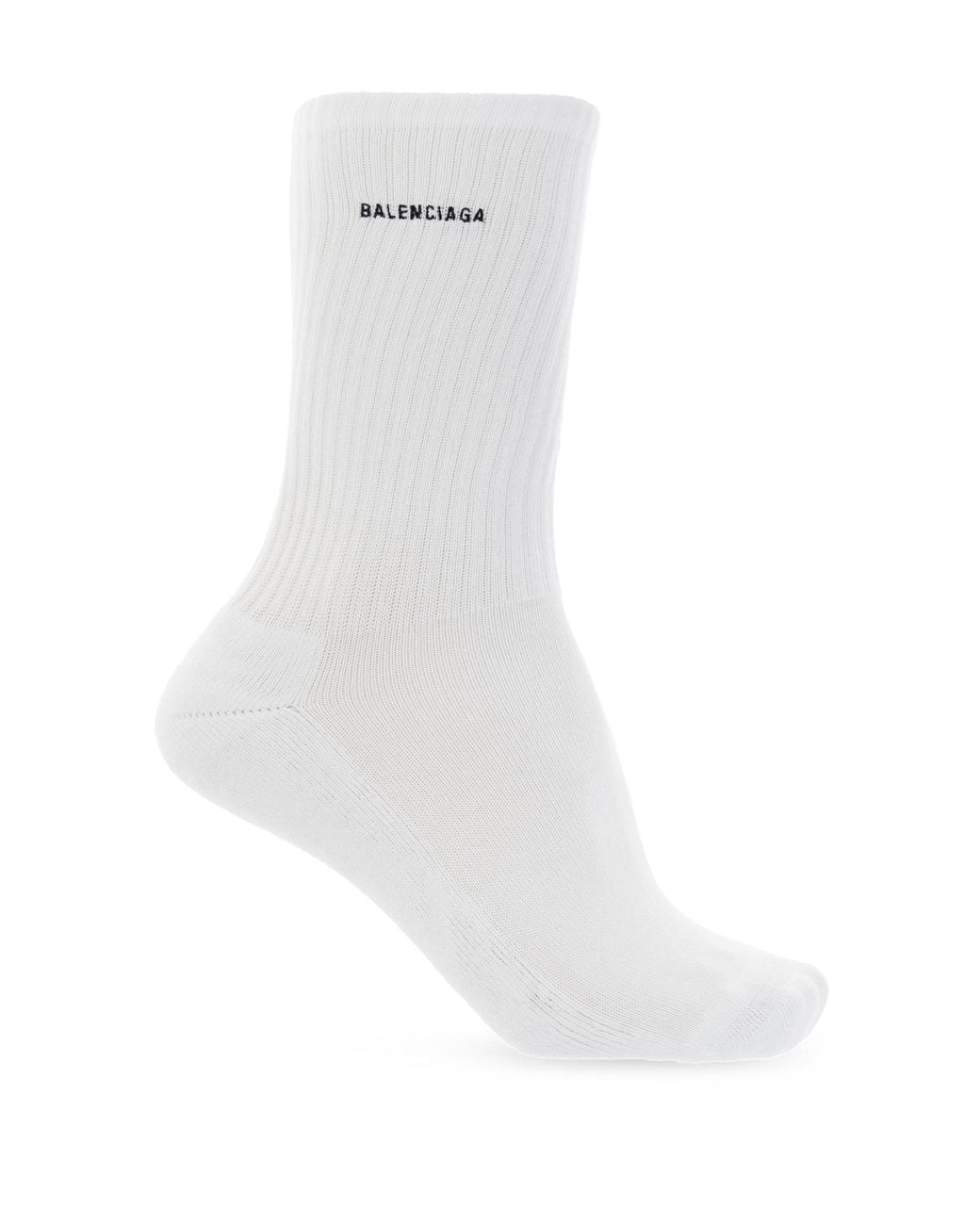 Balenciaga White Logo Socks for men