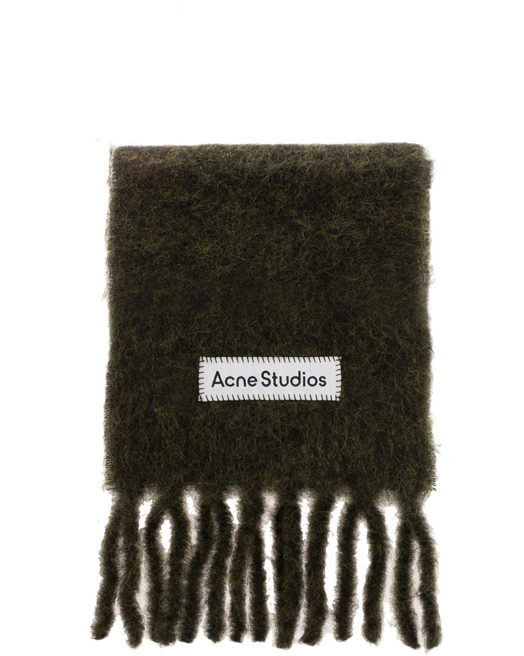 Acne Black Scarf With Fringes