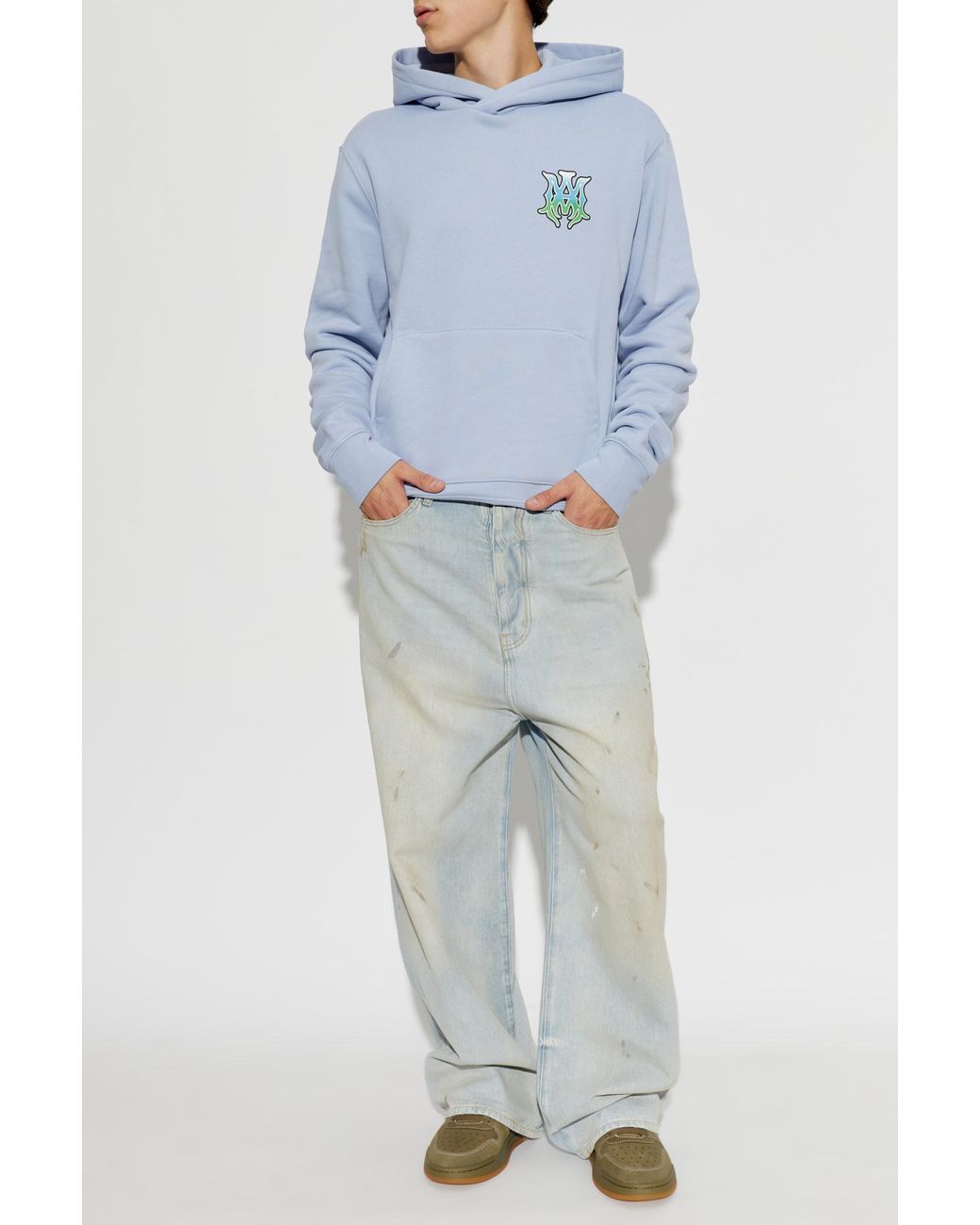 Amiri Gray Jeans With A 'Vintage' Effect for men