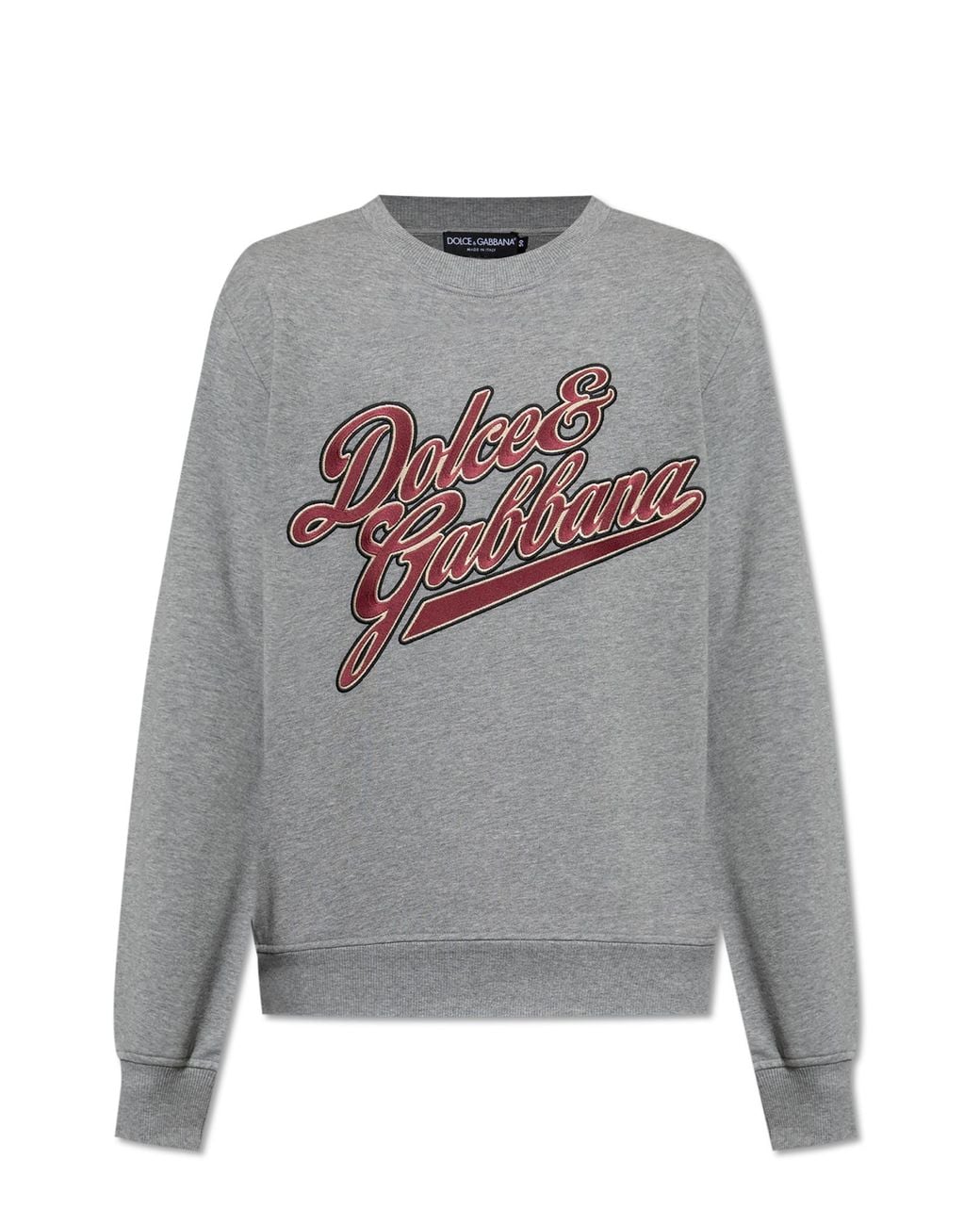 Dolce & Gabbana Gray Sweatshirt With Logo for men