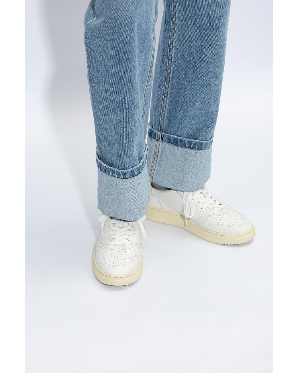 Autry White 'Medalist' Sneakers for men