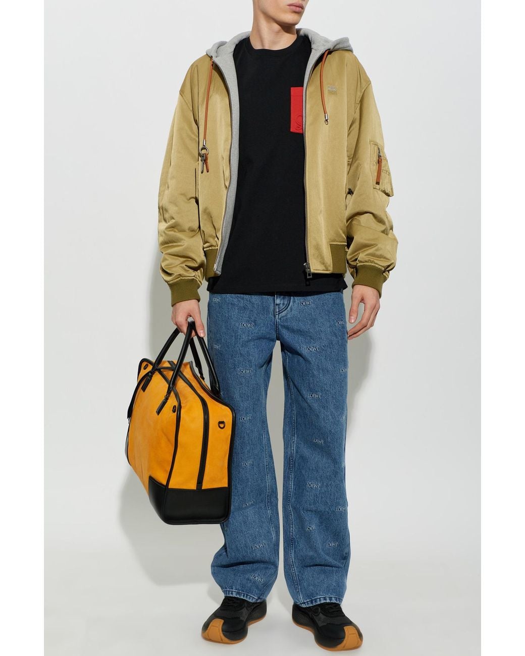 Loewe Blue Embroidered Logo Jeans for men