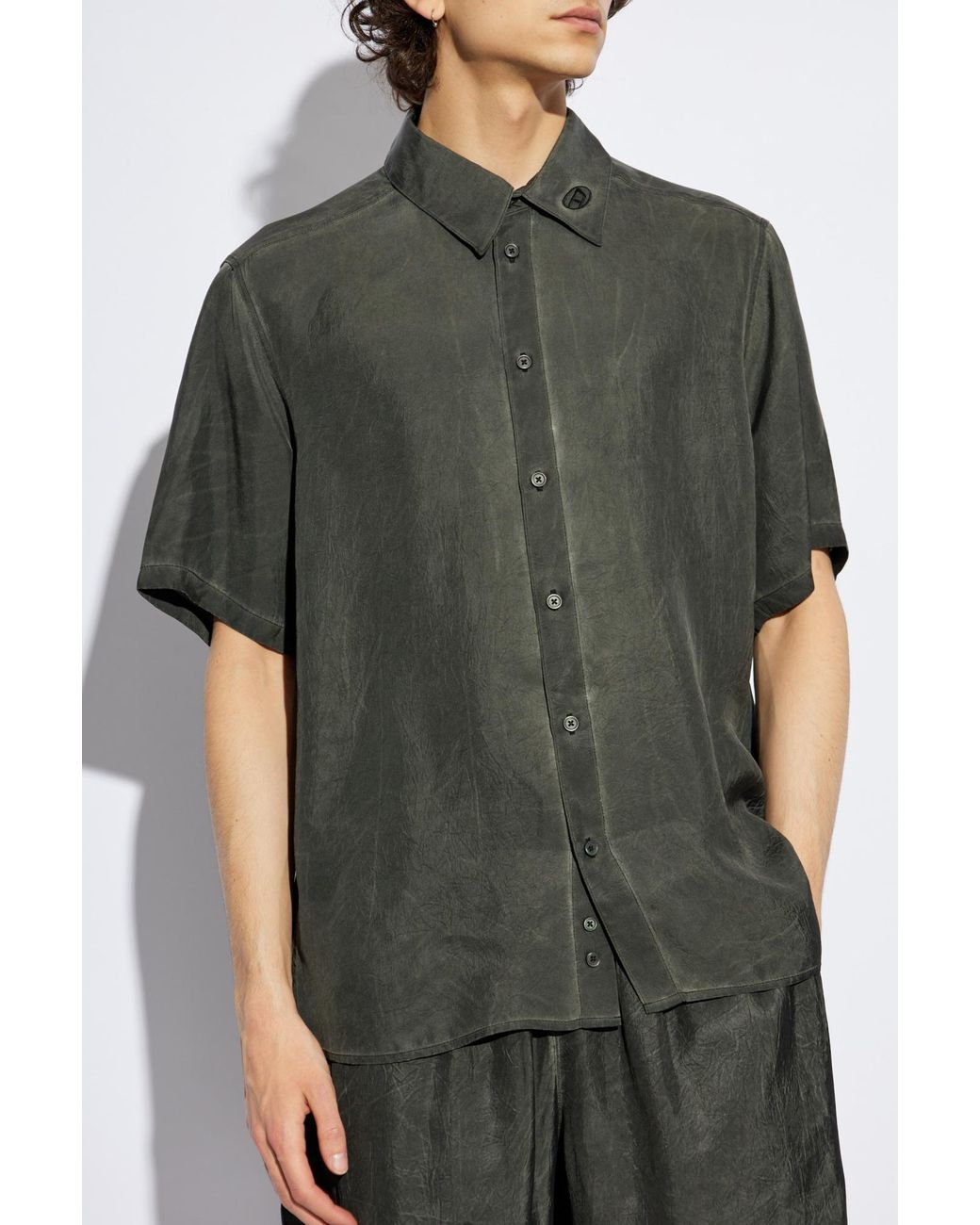 DIESEL Gray Shirt S-Leon-Short
