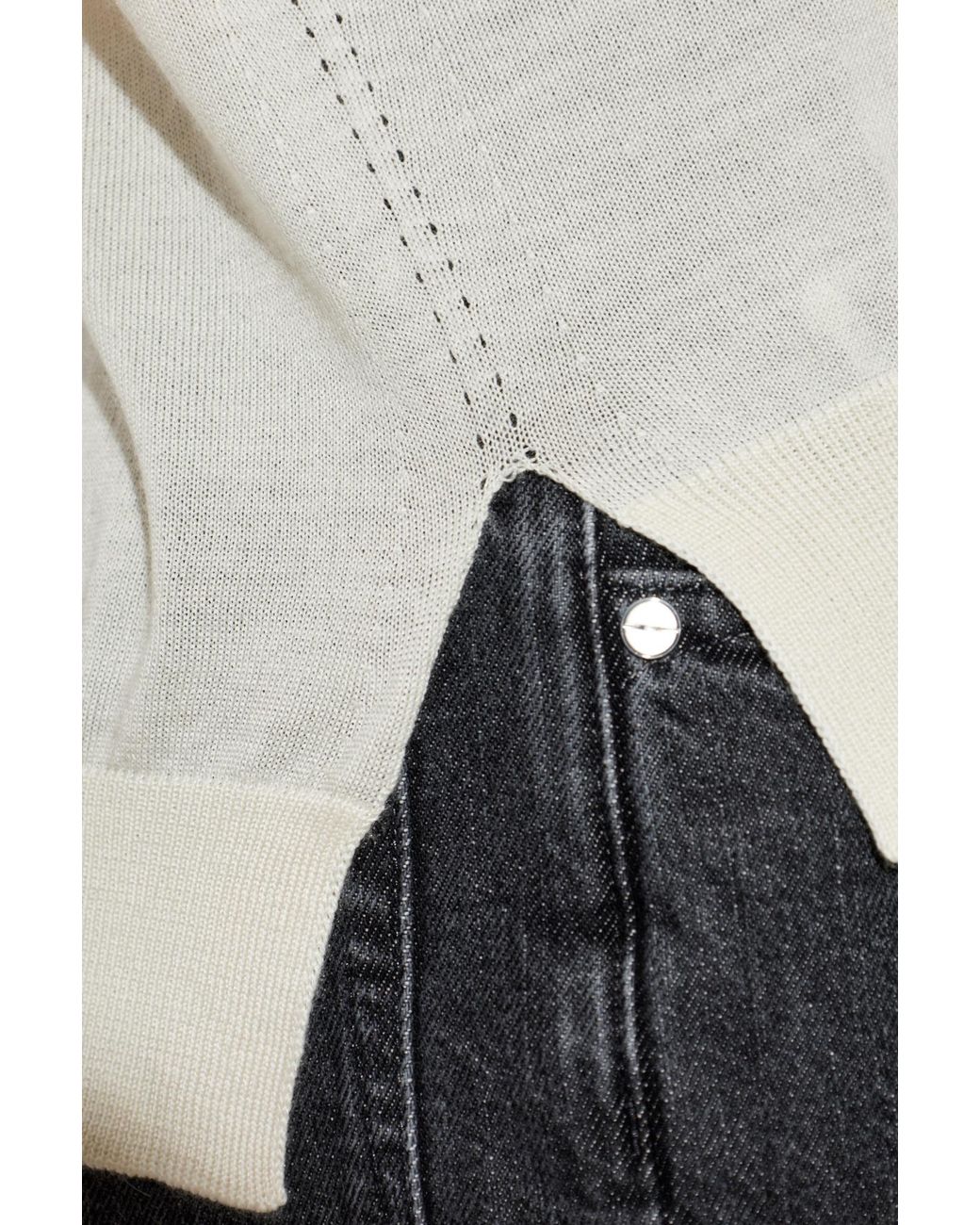 Jil Sander Black Wool Blazer With Herringbone Pattern