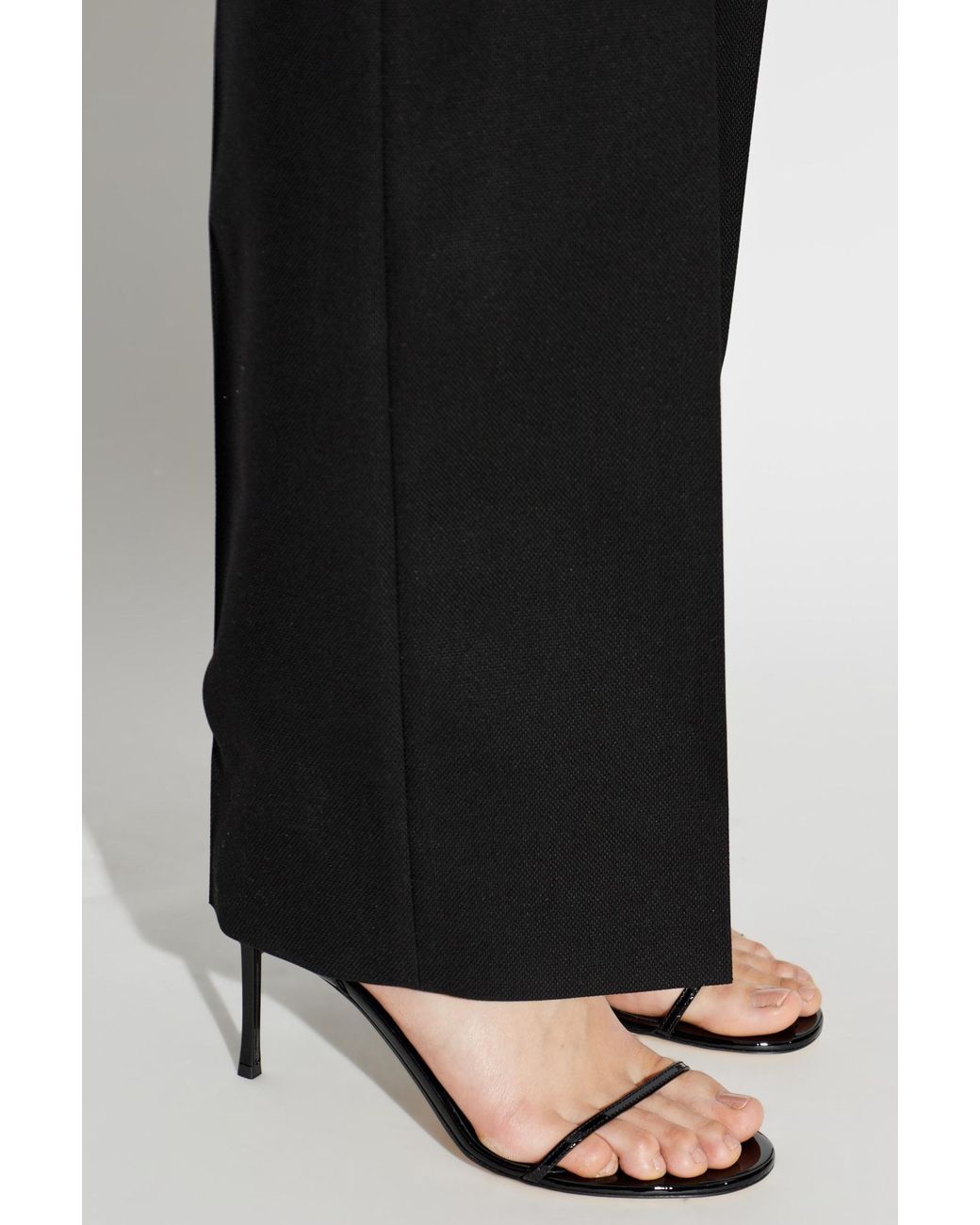 Tom Ford Black Leather Heeled Sandals