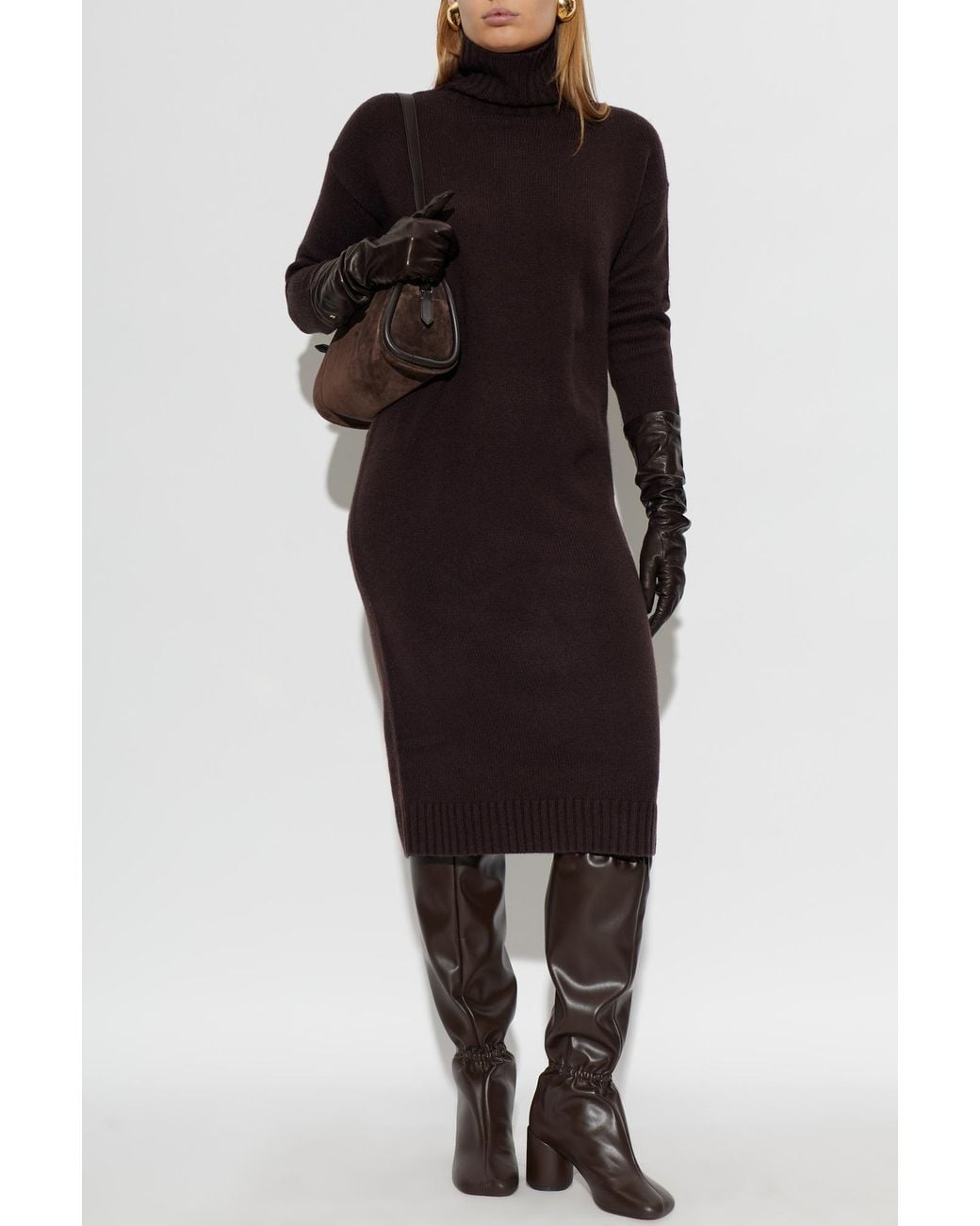Max Mara Black Wool Dress 'Fragore'