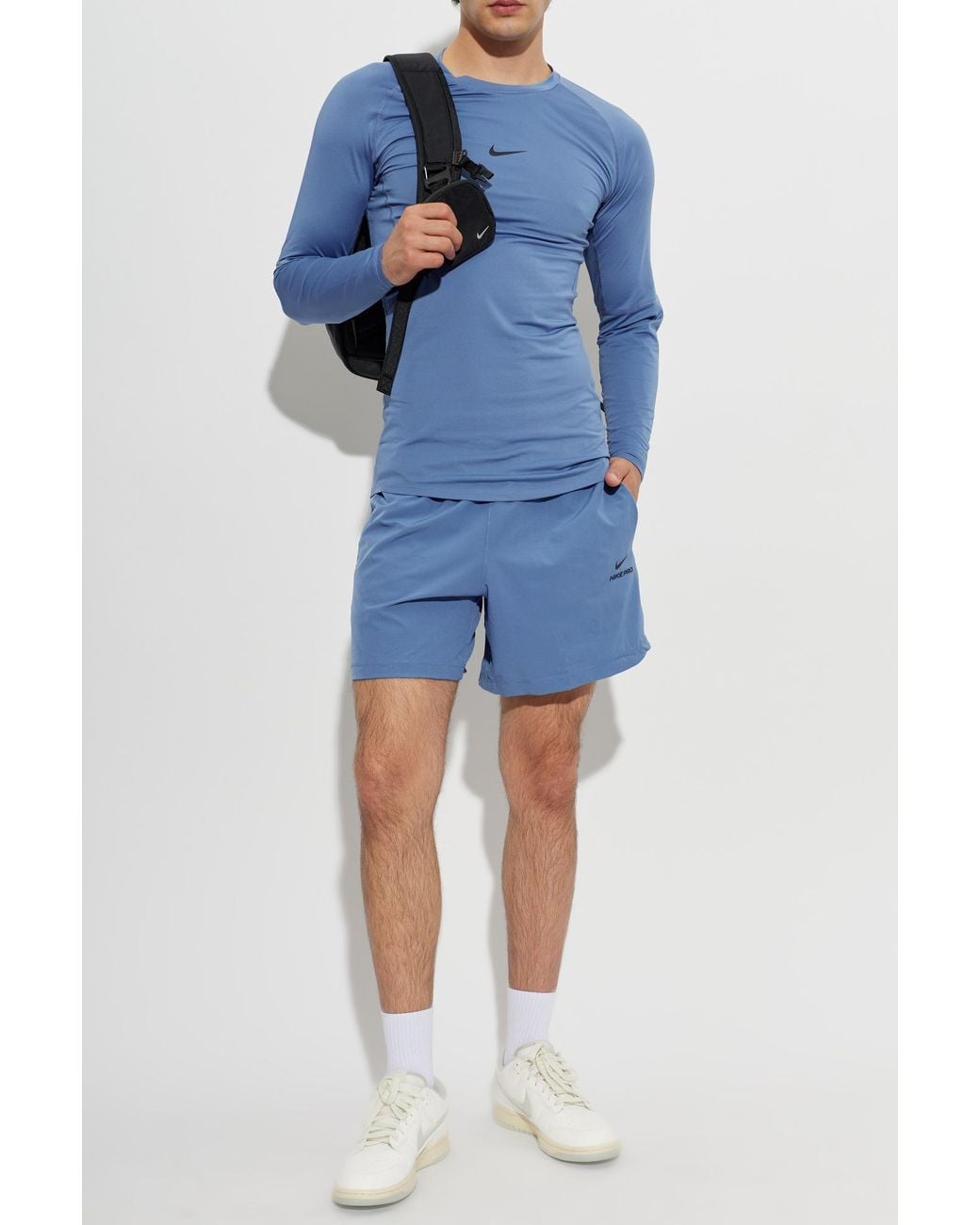 Nike Blue T-Shirt With Logo for men