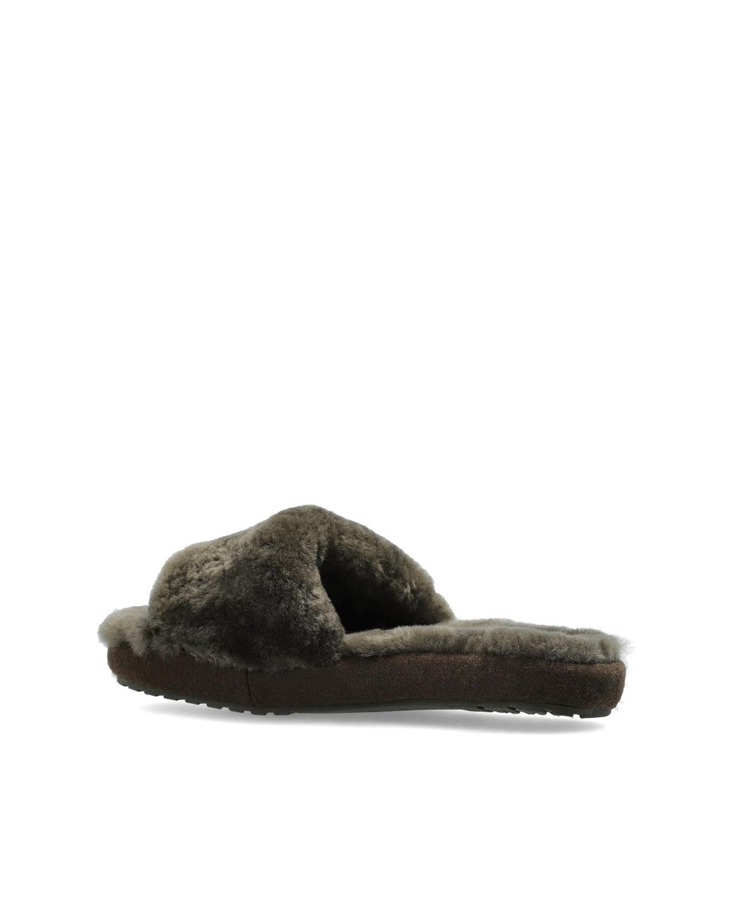 EMU Green Fur Slippers 'Mckay'