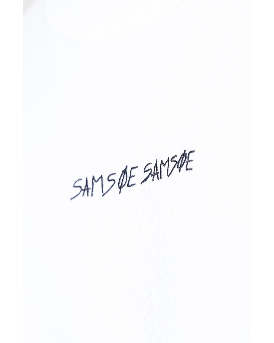 Samsøe & Samsøe White T-Shirt 'Sadinner' for men