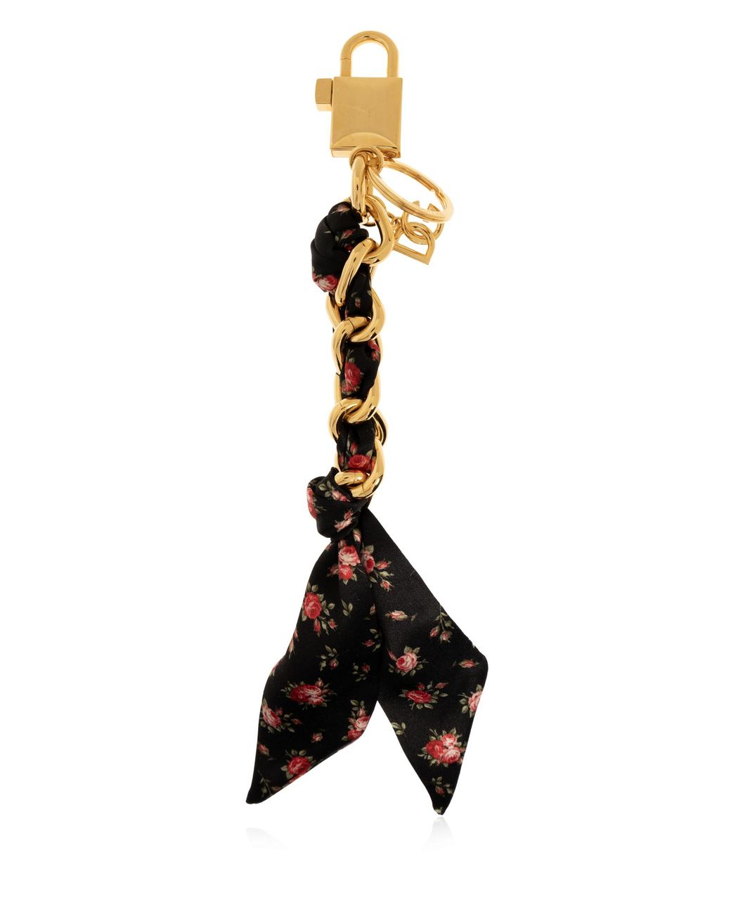 Dolce & Gabbana Black Keychain With Charms