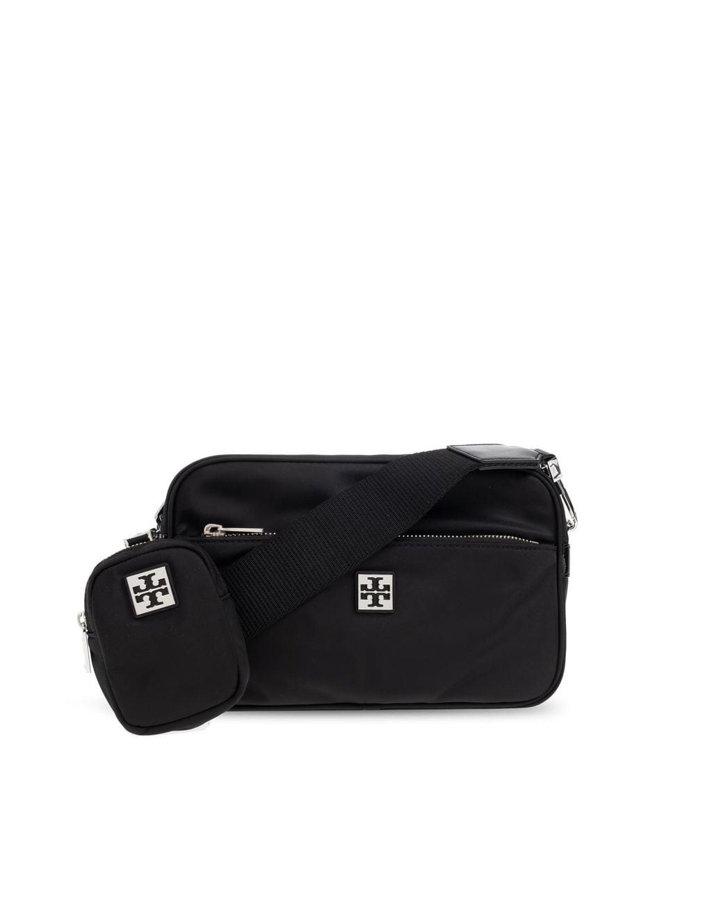 Tory Burch Black Shoulder Bag With Logo