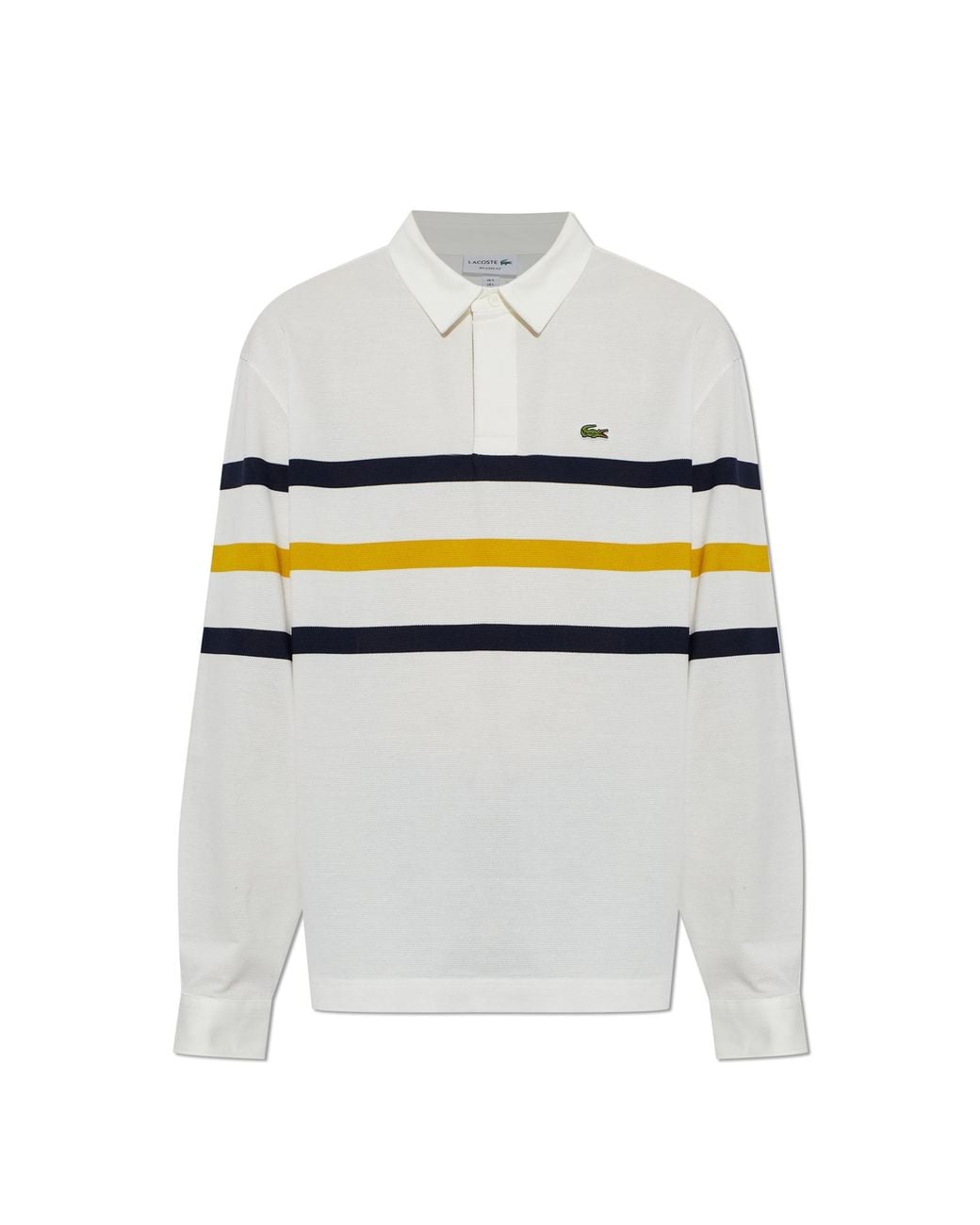 Lacoste Blue Polo Shirt With Logo Patch for men
